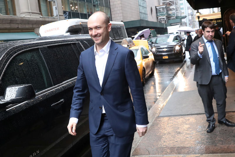 © Reuters. Logan Green, co-founder and CEO of Lyft, leaves an event in New York