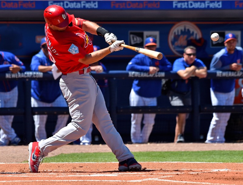 © Reuters. MLB: Spring Training-St. Louis Cardinals at New York Mets