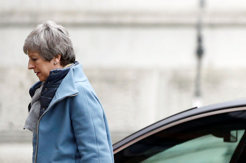© Reuters. Britain's Prime Minister Theresa May is seen outside Downing Street in London