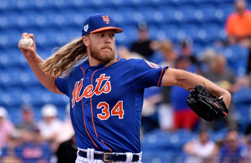 © Reuters. MLB: Spring Training-Miami Marlins at New York Mets