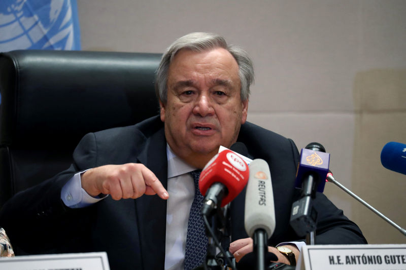 © Reuters. متحدث: أمين عام الأمم المتحدة واضح في القول بأن وضع الجولان لم يتغير