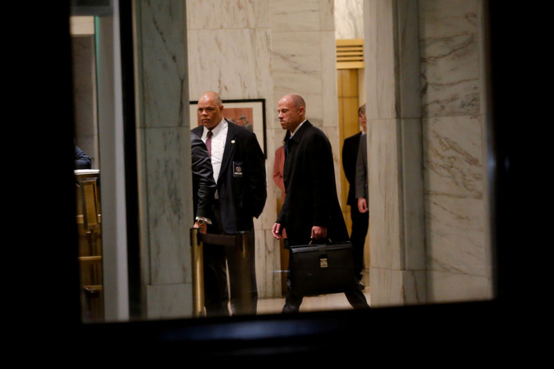 © Reuters. Attorney Avenatti, who represented adult film star Stormy Daniels in her legal battles against U.S. President Trump, exits federal court in New York