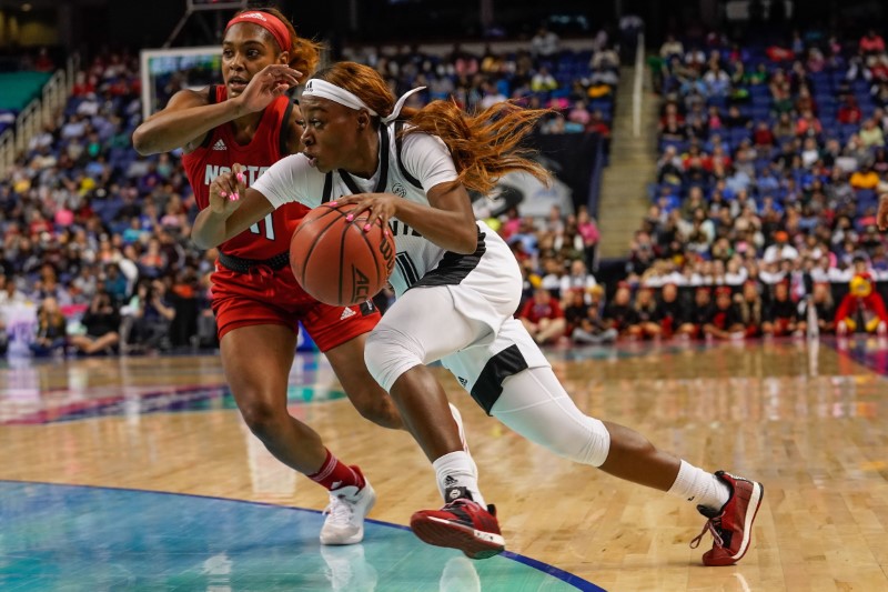 © Reuters. NCAA Womens Basketball: Atlantic Coast Conference Tournament - Louisville vs NC State