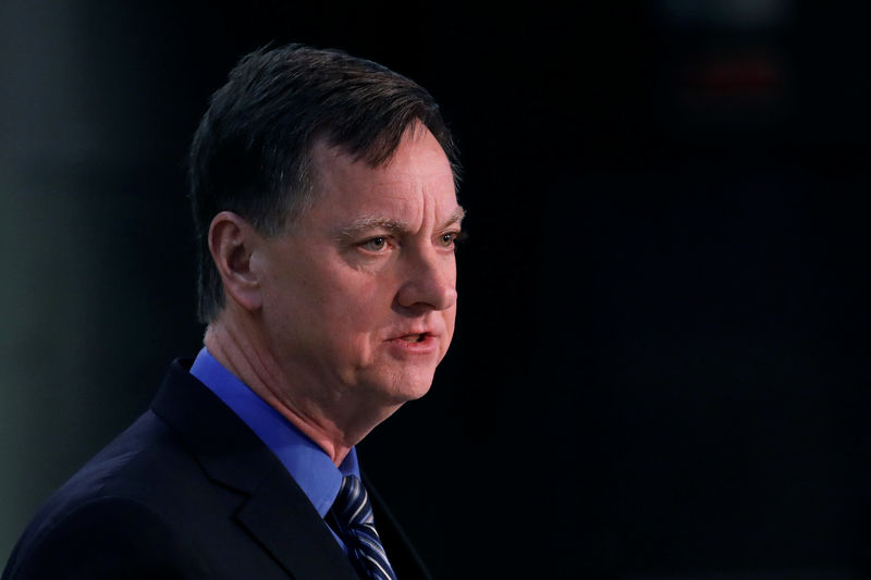 © Reuters. Federal Reserve Bank of Chicago President Charles Evans speaks during a meeting in Madrid