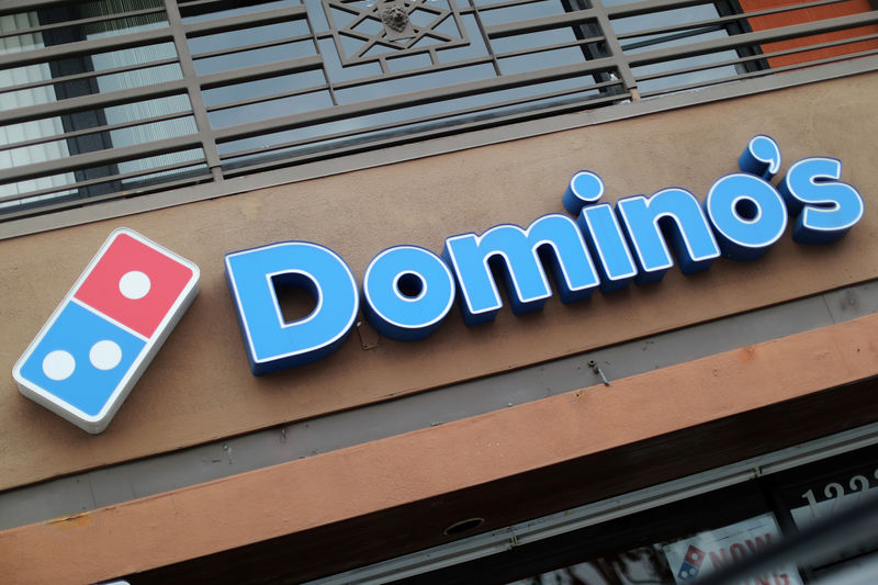 © Reuters. FILE PHOTO: A Domino's Pizza restaurant is seen in Los Angeles