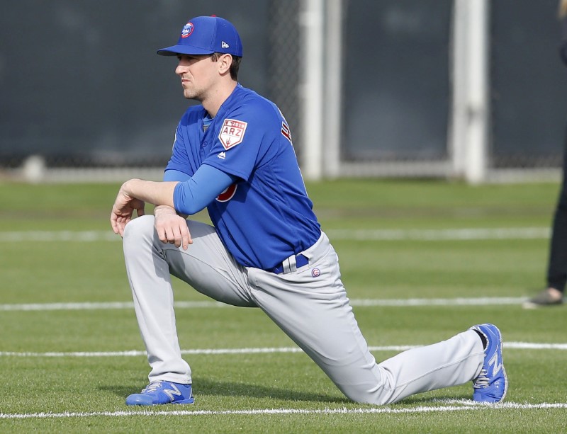 © Reuters. FILE PHOTO: MLB: Chicago Cubs-Workouts