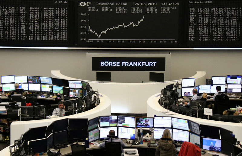 © Reuters. El gráfico del índice de precios de las acciones en Alemania, DAX, en la Bolsa de valores de Fráncfort