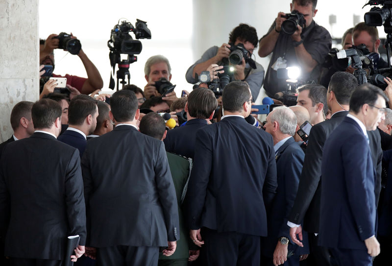 © Reuters. Presidente Jair Bolsonaro concede entrevista no Palácio do Planalto