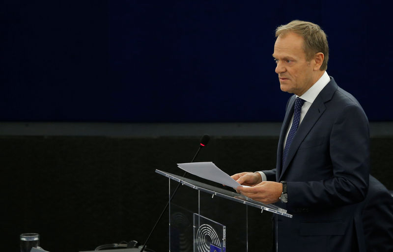 © Reuters. Presidente do Conselho Europeu, Donald Tusk