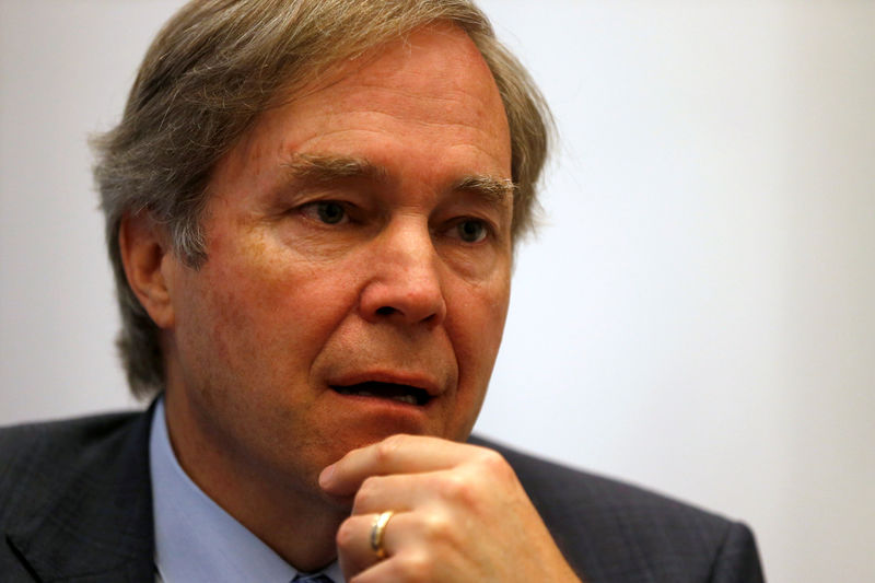 © Reuters. David MacLennan, Chairman and CEO of Cargill, speaks during an interview with Reuters in Bogota