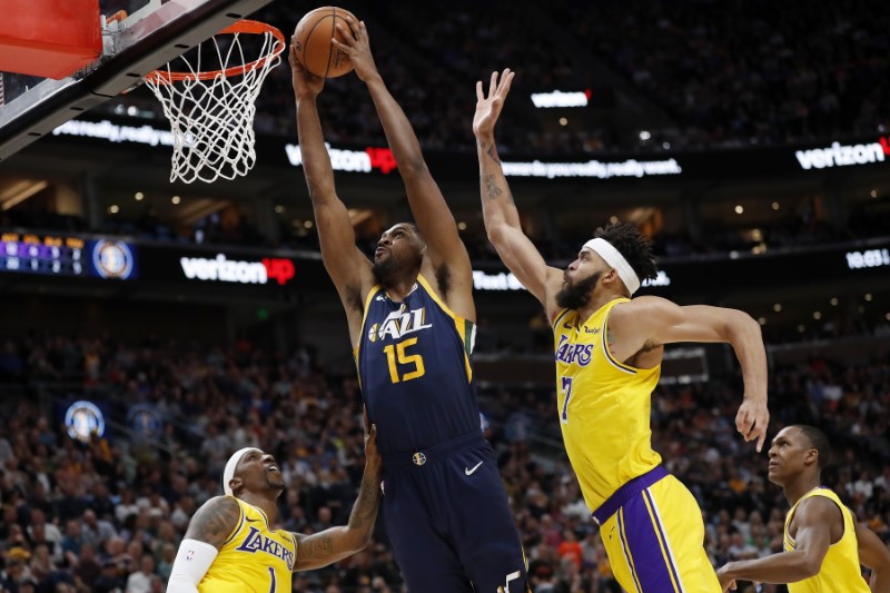 © Reuters. NBA: Los Angeles Lakers at Utah Jazz