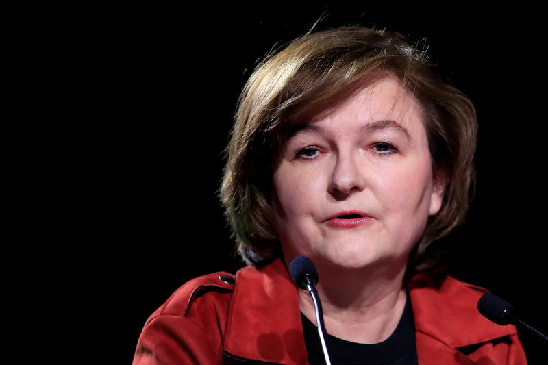 © Reuters. FILE PHOTO: Nathalie Loiseau, French European Affairs Minister and the head of the Renaissance (Renewal) list for the European elections attends a news conference in Paris