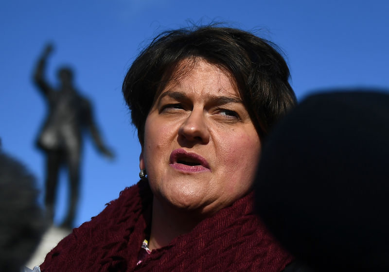 © Reuters. Líder do partido da Irlanda do Norte DUP, Arlene Foster