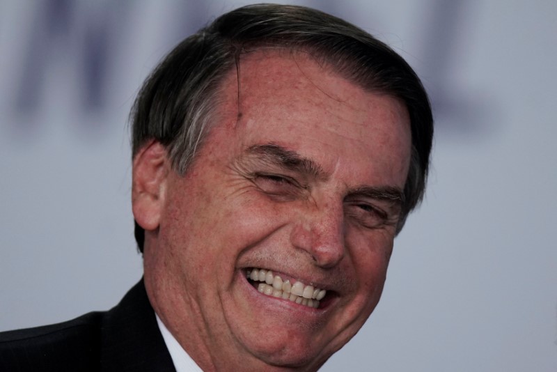 © Reuters. Presidente Jair Bolsonaro no Palácio do Planalto, em Brasília