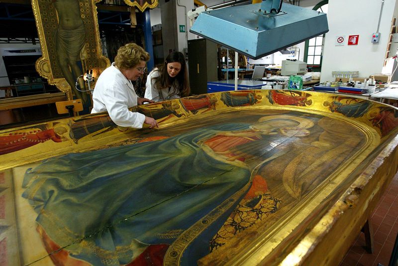 © Reuters. Descubierto un cuadro de Botticelli bajo un siglo de barniz