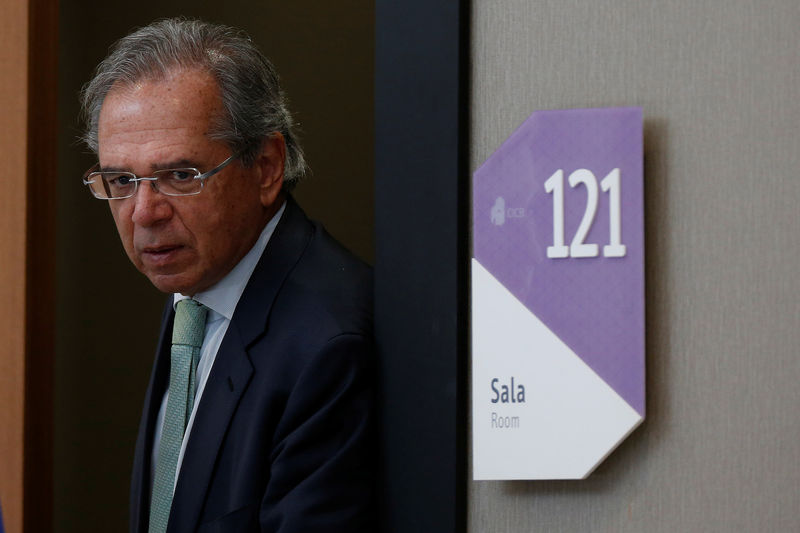 © Reuters. Ministro da Economia, Paulo Guedes, em Brasília