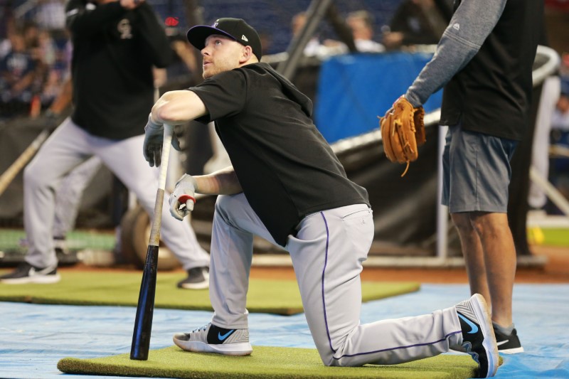 © Reuters. MLB: Colorado Rockies at Miami Marlins