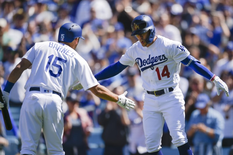 © Reuters. MLB: Arizona Diamondbacks at Los Angeles Dodgers