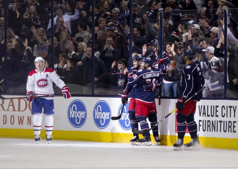 © Reuters. NHL: Montreal Canadiens at Columbus Blue Jackets