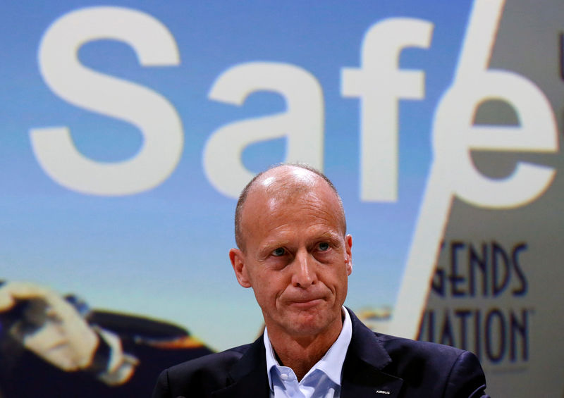 © Reuters. Airbus CEO Tom Enders attends Airbus's annual press conference on Full-Year 2018 results in Blagnac