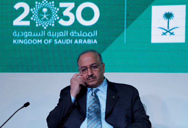 © Reuters. FILE PHOTO: Saudi's SABIC CEO Yousef al-Benyan attends the Saudi-India Forum in New Delhi