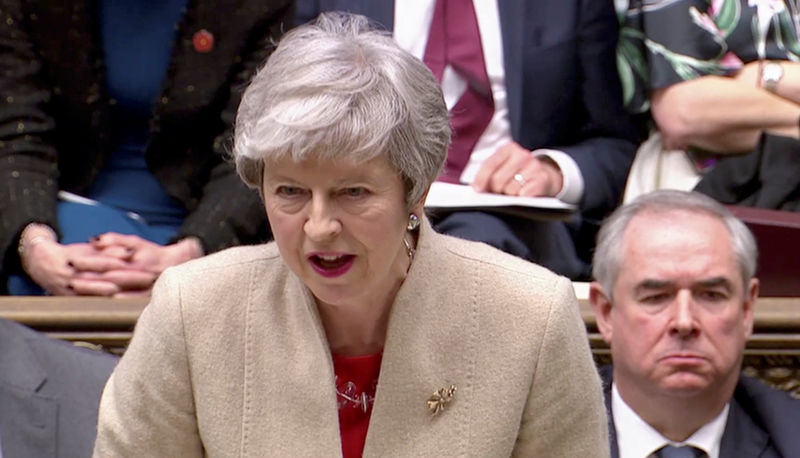 © Reuters. El parlamento británico vuelve a rechazar la propuesta de Brexit de May