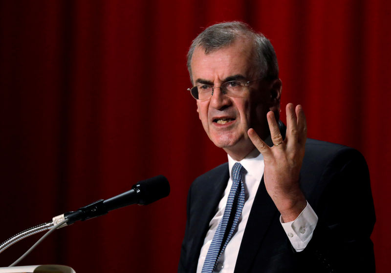 © Reuters. FILE PHOTO: ECB policymaker Villeroy de Galhau, who is also governor of the French central bank, attends the Paris Europlace International Financial Forum in Tokyo