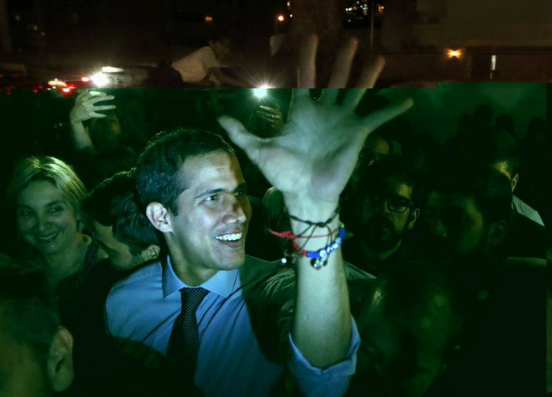 © Reuters. Líder de oposição venezuelano Juan Guaido em Caracas