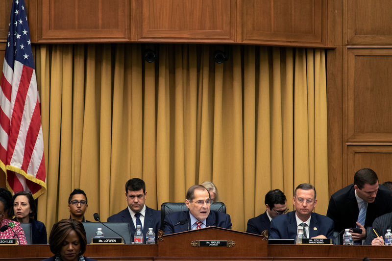 © Reuters. U.S. House of Representatives Judiciary Committee votes to subpoena Special Counsel Robert Mueller's full unredacted report in Washington