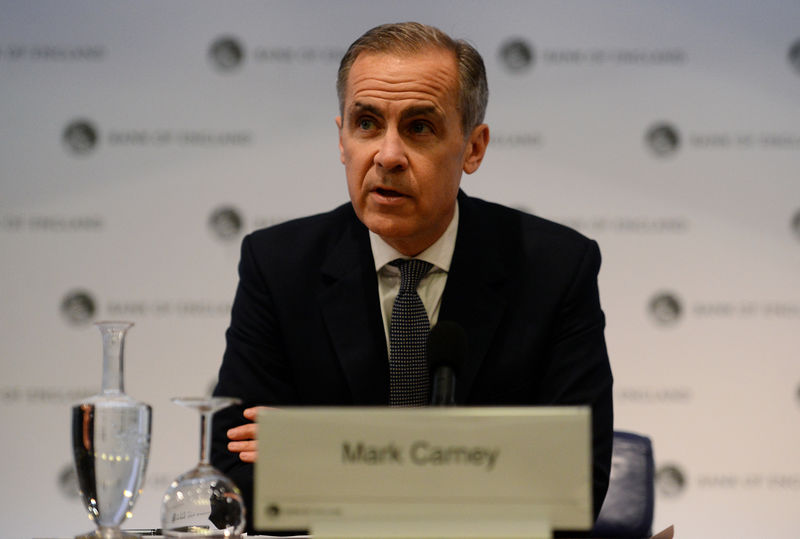 © Reuters. Presidente do Banco da Inglaterra, Mark Carney, durante entrevista coletiva