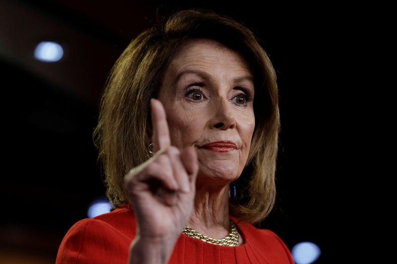 © Reuters. House Speaker Nancy Pelosi holds a weekly news conference on Capitol Hill in Washington