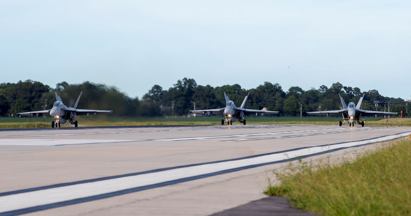 © Reuters. Base aérea naval norte-americana de Oceana, na Virgínia, que foi alvo de incidente com tiros nesta sexta-feira