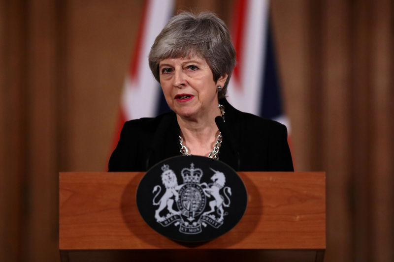 © Reuters. FILE PHOTO: British PM May holds news conference after all-day cabinet meeting in London