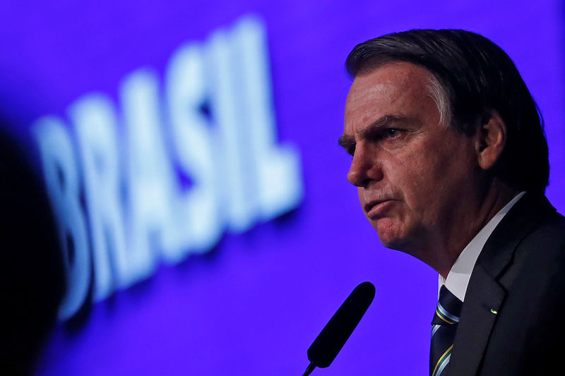 © Reuters. Presidente Jair Bolsonaro durante evento em Brasília