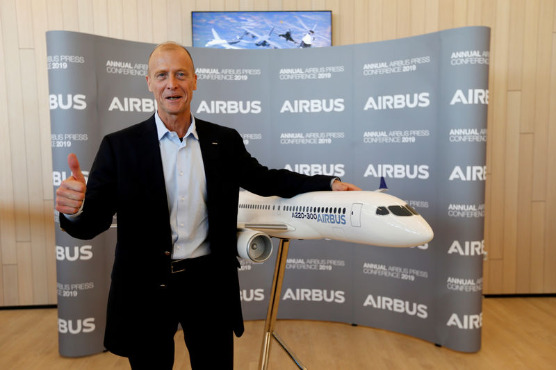 © Reuters. FILE PHOTO: Airbus CEO Tom Enders poses during the company's annual results news conference in Blagnac