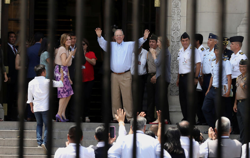 © Reuters. Un juez ordena detener al expresidente peruano Pedro Pablo Kuczynski