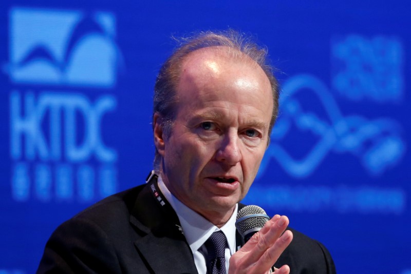 © Reuters. FILE PHOTO:  Ashley Ian Alder, Chief Executive Officer of Securities and Futures Commission and Chairman of the Board of International Organization of Securities Commissions, attends the Asian Financial Forum in Hong Kong