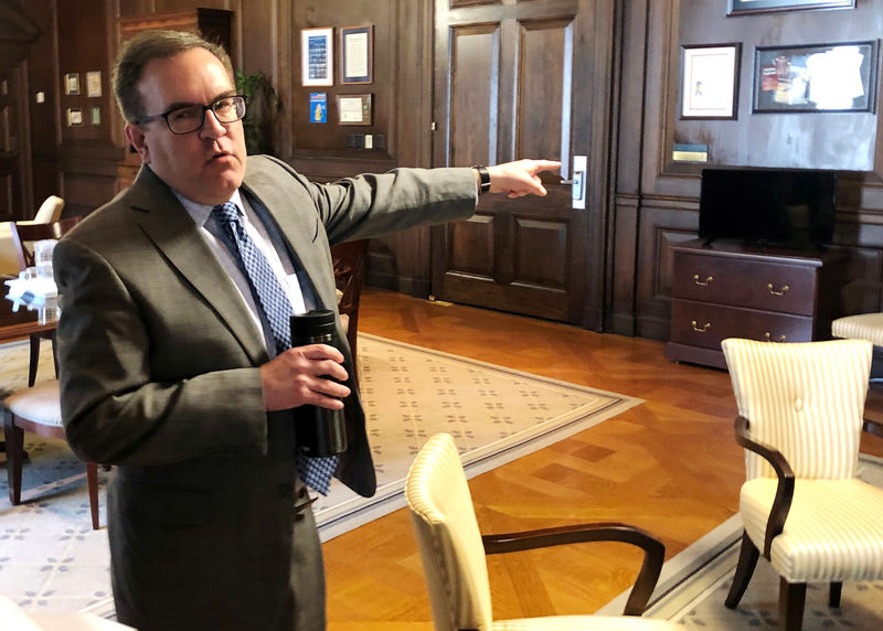 © Reuters. FILE PHOTO: U.S. EPA Administrator Andrew Wheeler is pictured EPA headquarters in Washington