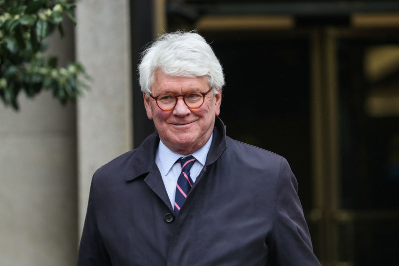 © Reuters. A former White House Counsel under President Barack Obama Greg Craig leaves the U.S. District Court in Washington