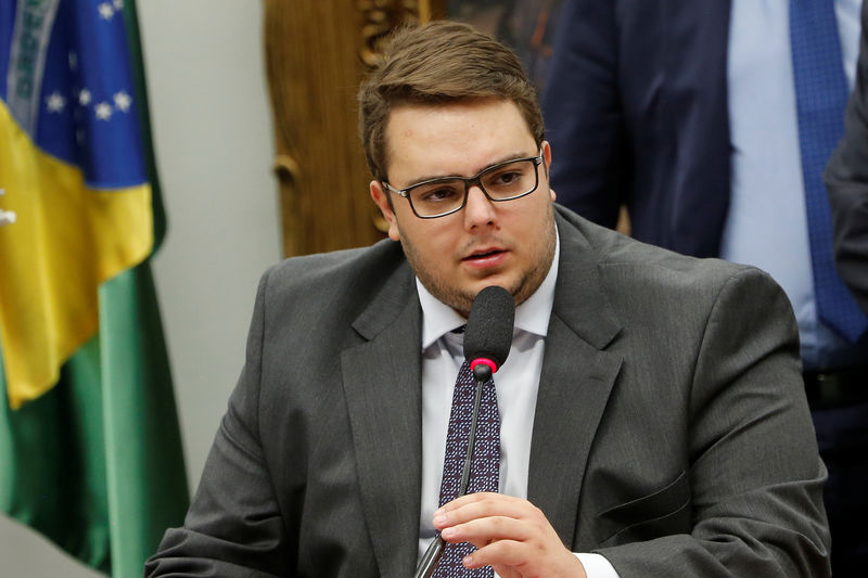 © Reuters. Deputado Felipe Francischini durante reunião da CCJ da Câmara