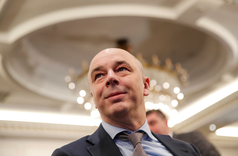 © Reuters. FILE PHOTO: Russian Finance Minister Anton Siluanov attends a session during the Week of Russian Business, organised by the Russian Union of Industrialists and Entrepreneurs (RSPP) in Moscow