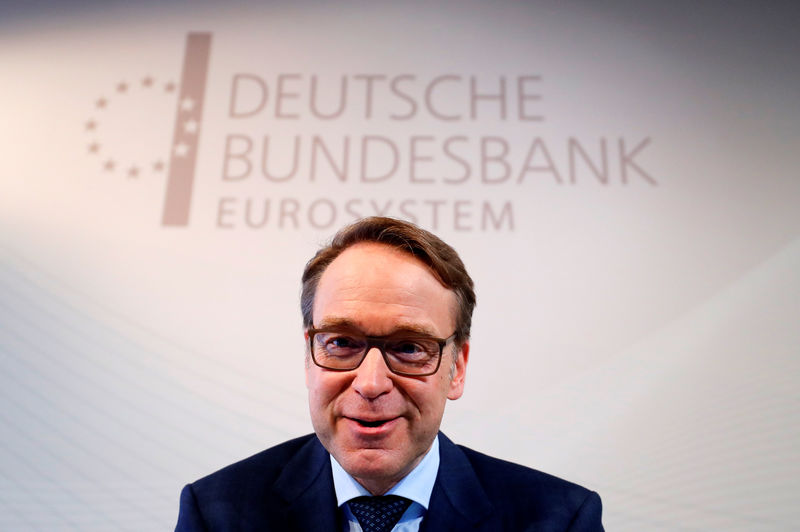 © Reuters. German Bundesbank President Jens Weidmann presents the annual 2018 report in Frankfurt