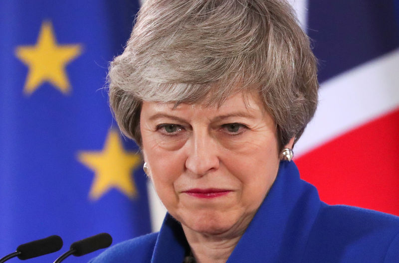 © Reuters. Primeira-ministra britânica, Theresa May, durante encontro de cúpula em Bruxelas