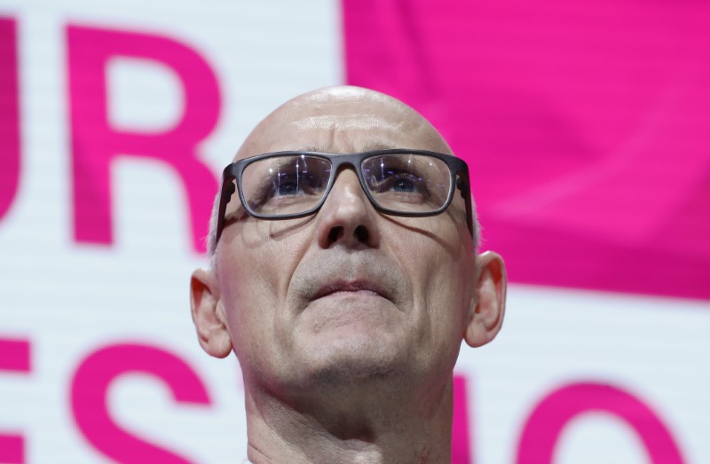 © Reuters. Deutsche Telekom Chief Executive Officer Tim Hoettges attends the Mobile World Congress in Barcelona
