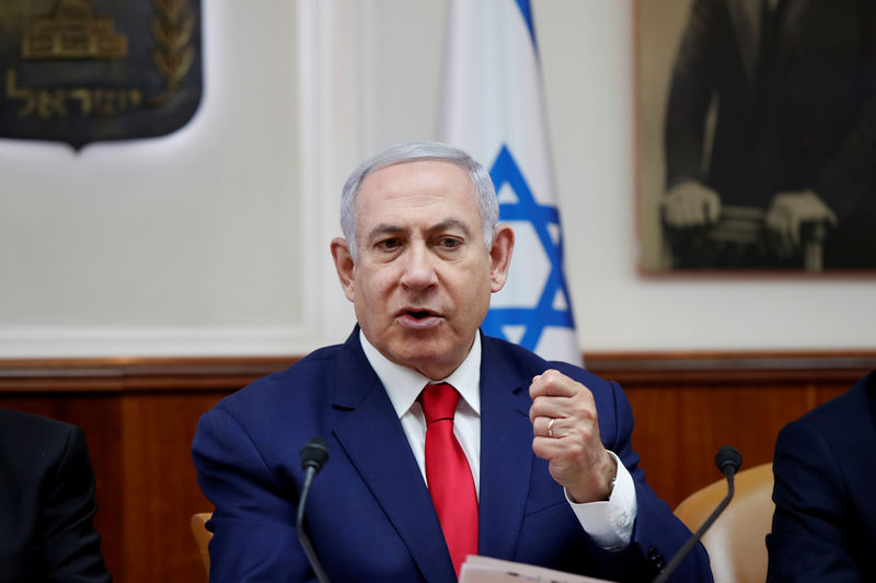 © Reuters. Premiê israelense, Benjamin Netanyahu