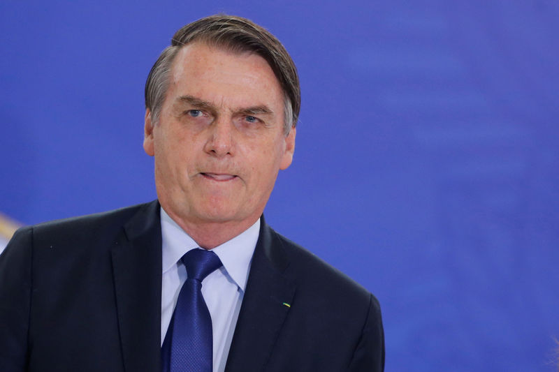 © Reuters. Presidente Jair Bolsonaro durante cerimônia no Palácio do Planalto