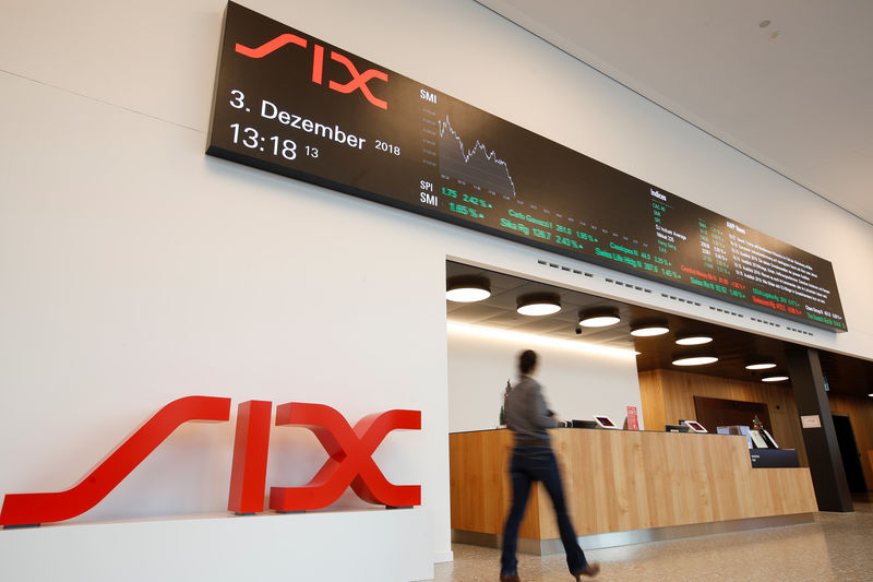 © Reuters. Logo Swiss stock exchange operator SIX Group is seen in Zurich