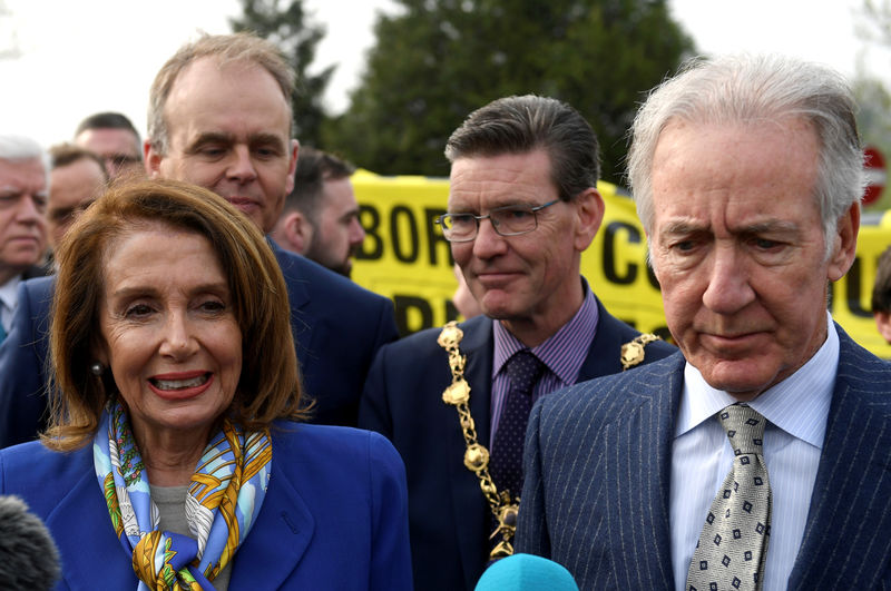 © Reuters. FILE PHOTO: U.S. House Speaker Pelosi visits Ireland