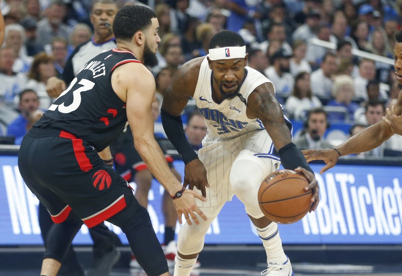 © Reuters. NBA: Playoffs-Toronto Raptors at Orlando Magic