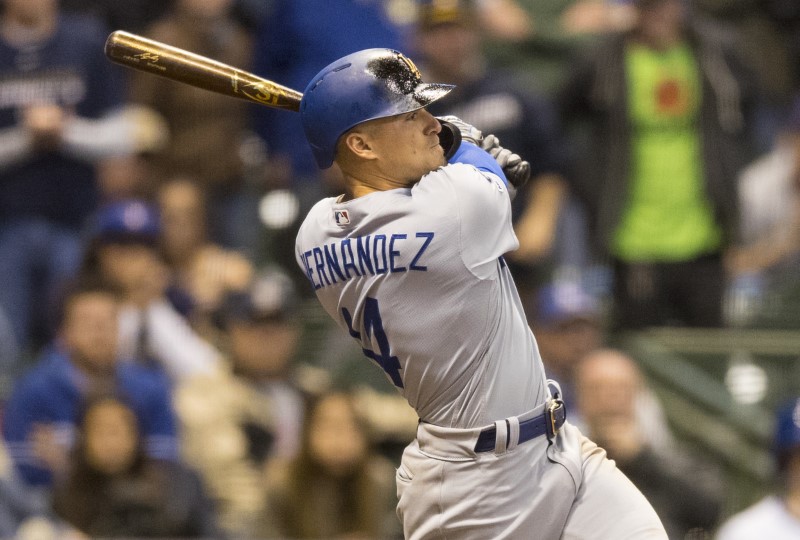 © Reuters. MLB: Los Angeles Dodgers at Milwaukee Brewers